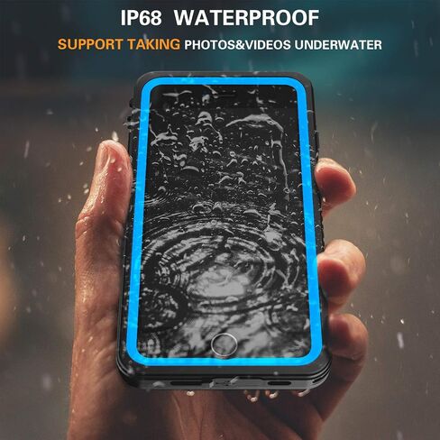 لـ iPhone SE 2022/SE 2020/7/8 CASE مقاوم للماء ، حالة وقائية كاملة من الجسم مع حامي الشاشة ، حالة الهاتف الثقيلة للهاتف لـ iPhone SE3 2022/SE 2020/7/8 (أزرق/واضح) in Saudi Arabia