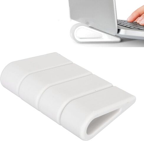 Adjustable Laptop Stand Portable Laptop Holder Riser Heat Sink Stand with Adhesive Bottom for Home Office Work Gaming 4pcs Plastic Silicone 8 x 2.7cm in Saudi Arabia