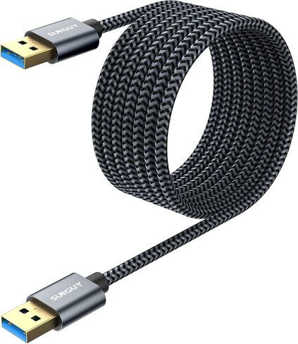Sunguy USB 3.0 كابل ، 1 قدم USB من الذكور من الذكور ، معدل نقل ما يصل إلى 5 جيجابت في الثانية متوافق مع الطابعات ، المودم ، محركات الأقراص الصلبة ، الكاميرات ، HDD ، أقراص DVD ، أجهزة الكمبيوتر المحمولة ، إلخ. in Saudi Arabia