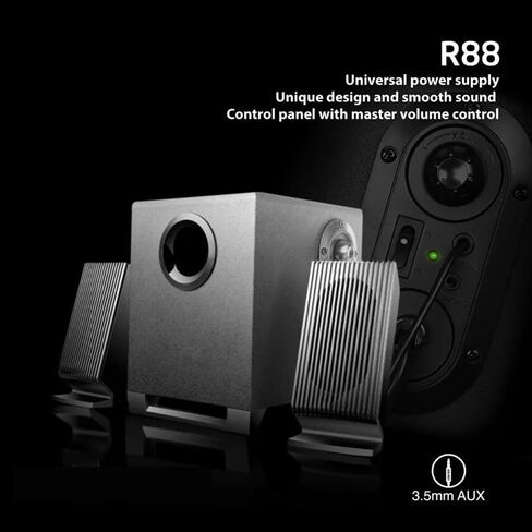 قنوات مكبر الصوت كمبيوتر Multimedia Subwoofer Eu Plug 3.5mm Aux Stereo Soundbar Audio in Saudi Arabia