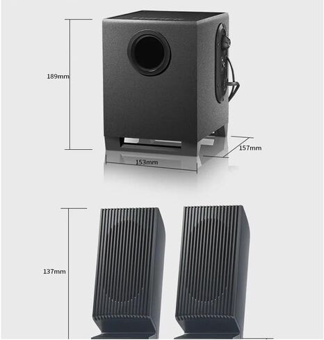قنوات مكبر الصوت كمبيوتر Multimedia Subwoofer Eu Plug 3.5mm Aux Stereo Soundbar Audio in Saudi Arabia