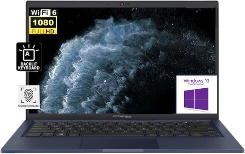 ASUS Expertbook B1 14 "FHD Laptop ، Intel Core I5-1135G7 Processor ، 16GB RAM 512GB PCIE SSD ، Wi-Fi 6 ، Bluetooth 5 ، لوحة المفاتيح الخلفية ، قارئ بصمات الأصابع ، Windows 10 Pro ، الدرجة العسكرية دائمة ، أسود أسود in Saudi Arabia
