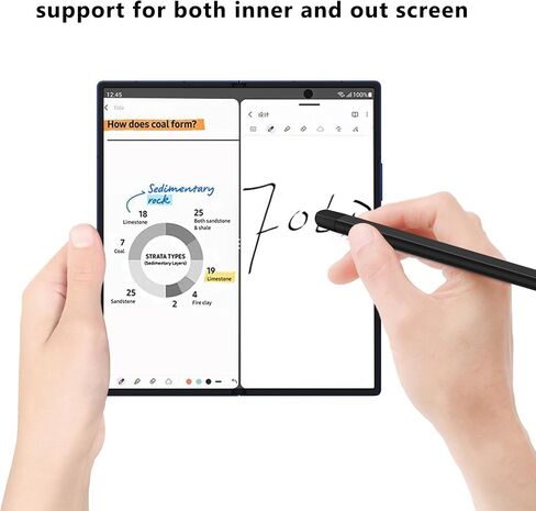 بالنسبة إلى Samsung Galaxy Z Fold 7 Case Stylus مع 2 PCS Nib Soft Nib ، العمل لكل من الشاشة الخارج in Saudi Arabia