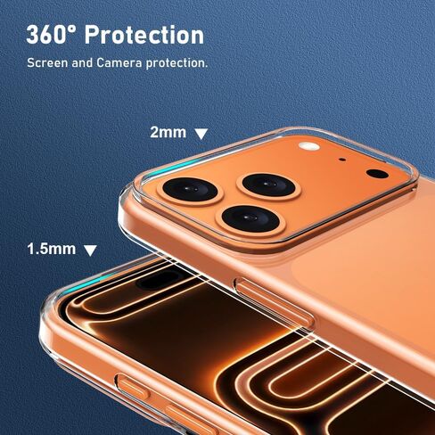 Compatible with Apple iPhone 17 Pro Max Case, Ultra [Slim Thin] Flexible Clear TPU Phone Case for Apple iPhone 17 Pro Max Gel Rubber Soft Skin Silicone Protective Case,Transparent in Saudi Arabia