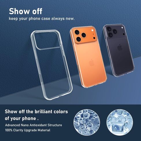 Compatible with Apple iPhone 17 Pro Max Case, Ultra [Slim Thin] Flexible Clear TPU Phone Case for Apple iPhone 17 Pro Max Gel Rubber Soft Skin Silicone Protective Case,Transparent in Saudi Arabia
