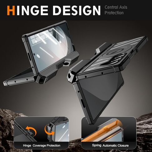 Armor Magnetic Case لـ Samsung Galaxy Z Fold 6 مع حامل القلم S ، مناسب لـ Magsafe ، [Kickstand المدمج ، واقي شاشة الخصوصية ، وحماية المفصلات] in Saudi Arabia