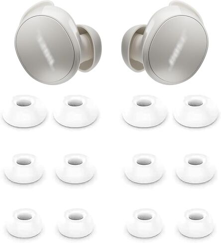 Eartips Compatible with Bose New QuietComfort Earbuds 2024 New, 6 Pairs S M L Sizes Soft Silicone Replacement Tips Eartips Earbuds Tips Compatible with Bose New QC Earbuds 6 Pairs Black in Saudi Arabia