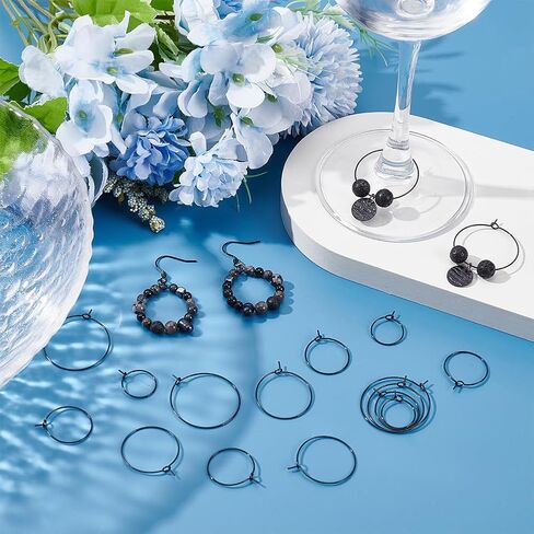 UNICRAFTALE Ear Wine Stainless Steel Hoop Earring Findings Hypoallergenic Earring Hoops for Women Hoop Earrings Making in Kuwait