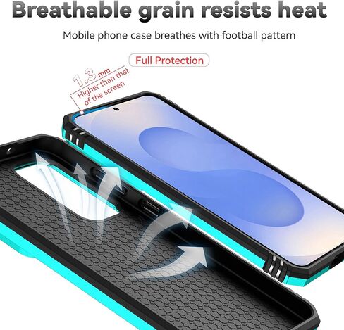 بالنسبة لحالة Samsung Galaxy S25 Fe ، مع حامي شاشة HD Slide Cover [الصف العسكري 16 قدمًا. DROP تم اختباره] حامل الحلقة المغناطيسية كيكستاند هواتف واقية من Galaxy S25 FE 5G 2025 ، Black in Kuwait