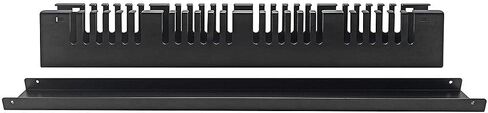 Monoprice 2U Metal Rackmount Cable Management لوحة - 1.58 قدم - أسود ، يحمي الكابلات ، ويعزز تدفق الهواء الجيد ، وتجميع سهلة للكابلات ، وتنظيم الكابلات in Saudi Arabia
