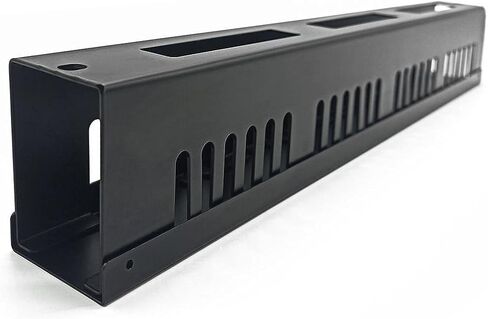 Monoprice 2U Metal Rackmount Cable Management لوحة - 1.58 قدم - أسود ، يحمي الكابلات ، ويعزز تدفق الهواء الجيد ، وتجميع سهلة للكابلات ، وتنظيم الكابلات in Saudi Arabia