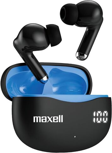 Maxell True Wireless Active Loves Compuds - ANC و ENC Technology - 22 ساعة وقت اللعب - صوت غامرة in Saudi Arabia