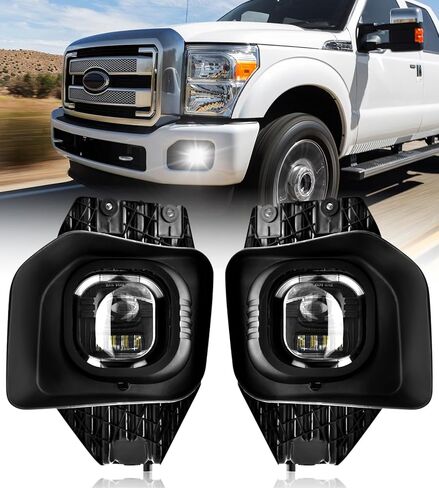 LED Fog Light Assembly for 1999-2016 Ford F250 F350 F450 F550 Super Duty - Driving Fog Lamp Compatible with Original Frame 【No fog lamp bracket】 in Saudi Arabia