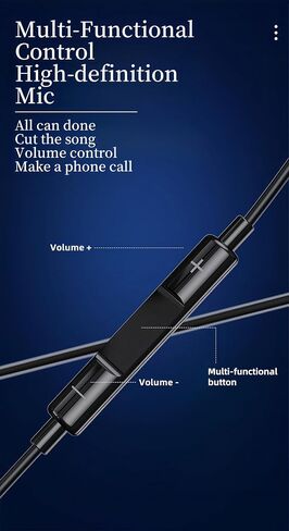 سماعات USB-C سلكية مع الميكروفون ، إلغاء الضوضاء ، التحكم في مستوى الصوت ، متوافقة مع Galaxy S25 S24 S23 S22 ، iPhone 16 15 ، Pixel هواتف in Kuwait