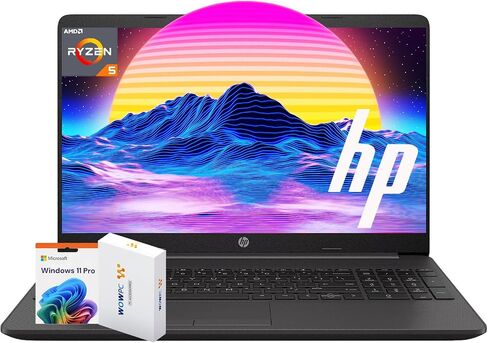HP G8 15.6 "كمبيوتر محمول للأعمال ، ذاكرة الوصول العشوائي 32GB ، 1 تيرابايت SSD ، عرض IPS FHD ، AMD RYZEN 5 5500U CPU (BEATS I7-1250U) ، AMD Radeon Graphics ، Ethernet RJ-45 ، SD Card Reader ، Win 11 Pro ، WOWPC Recovery USB ( in Kuwait