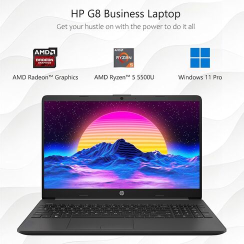 HP G8 15.6 "كمبيوتر محمول للأعمال ، ذاكرة الوصول العشوائي 32GB ، 1 تيرابايت SSD ، عرض IPS FHD ، AMD RYZEN 5 5500U CPU (BEATS I7-1250U) ، AMD Radeon Graphics ، Ethernet RJ-45 ، SD Card Reader ، Win 11 Pro ، WOWPC Recovery USB ( in Kuwait