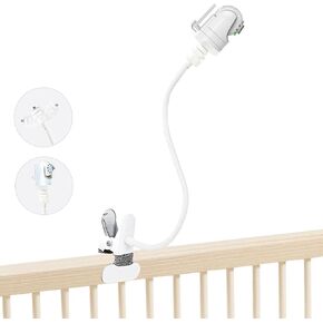 JAMYOK Baby Monitor Mount Baby Camera Holder Compatible with Infant Optics DXR 8/ DXR-8 Pro/Eufy T8300, Baby Monitor Shelf, Baby Camera Crib Stand for Most Baby Monitor in Saudi Arabia