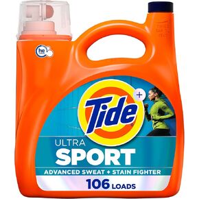 Tide Plus Febreze Fresh Sport Odor Defense HE Turbo Clean Liquid Laundry Detergent, Active Fresh Scent, 69 Fl Oz (44 Loads) - Packaging May Vary in Kuwait