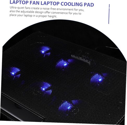 STOBOK 1pc Gaming Laptop Cooling Pad Adjustable Fans for Enhanced Airflow USB Powered Noise Design Compatible Laptops Ergonomic Stand in Saudi Arabia