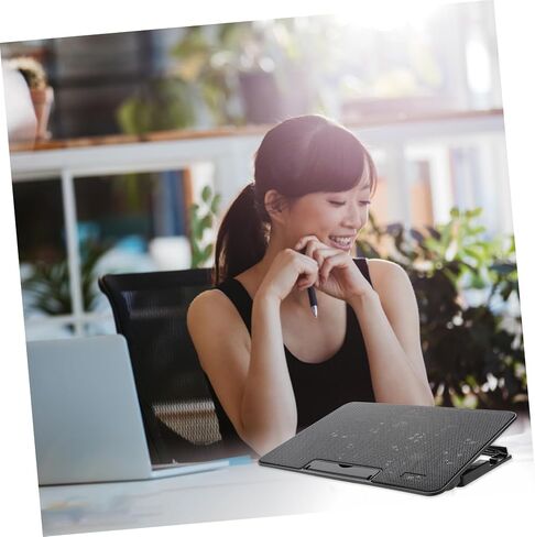 STOBOK 1pc Gaming Laptop Cooling Pad Adjustable Fans for Enhanced Airflow USB Powered Noise Design Compatible Laptops Ergonomic Stand in Saudi Arabia