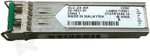 GLC-ZX-SM 1000BASE-ZX SFP 1550NM ، يصل إلى 80 كم من أجهزة الإرسال والاستقبال الشبكة البصرية أحادية الوضع Gigabit (New Sealed) in Saudi Arabia