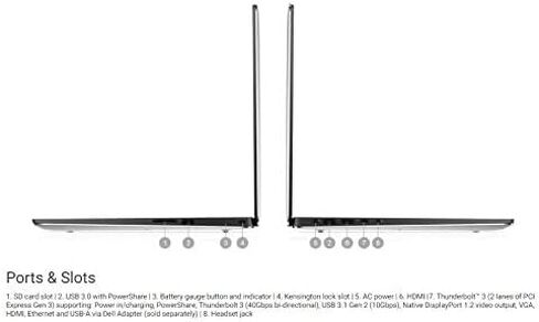 Dell XPS 15 9560 15.6in FHD InfinityEdge Display Intel Core i7-7700HQ X4 2.8GHz 8GB 256GB SSD NVIDIA GeForce GTX 1050 Silver (Renewed) in Saudi Arabia