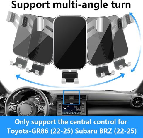 حامل هاتف السيارة لـ Toyota GR86 2022-2026 و Subaru BRZ 2022-2025 الملحقات الداخلية التلقائية أفضل الهواتف المحمولة MOUNT Mobile Cradle Cradle Charging Screens Screen Screen in Saudi Arabia