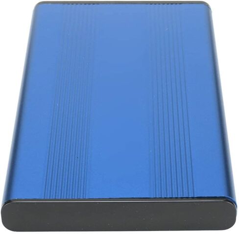 USB3.0 to HDD Enclosure, 2.5in 5Gbps 2TB Capacity Anti Static Hard Drive Case with LED Indicator for Windows2000, ME, Vista, WIN7, WIN8, WIN10, OS X 8.6 (Blue) in Saudi Arabia