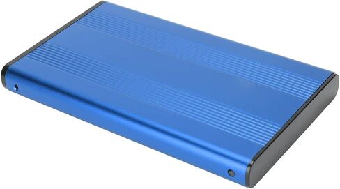 USB3.0 to HDD Enclosure, 2.5in 5Gbps 2TB Capacity Anti Static Hard Drive Case with LED Indicator for Windows2000, ME, Vista, WIN7, WIN8, WIN10, OS X 8.6 (Blue) in Saudi Arabia
