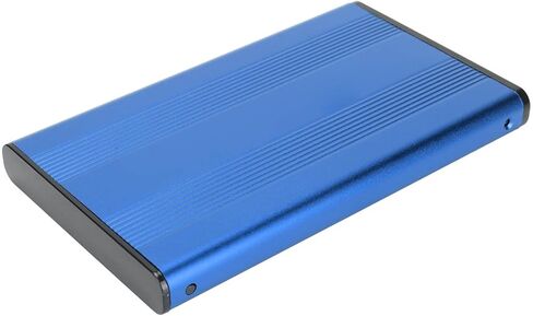 USB3.0 to HDD Enclosure, 2.5in 5Gbps 2TB Capacity Anti Static Hard Drive Case with LED Indicator for Windows2000, ME, Vista, WIN7, WIN8, WIN10, OS X 8.6 (Blue) in Saudi Arabia