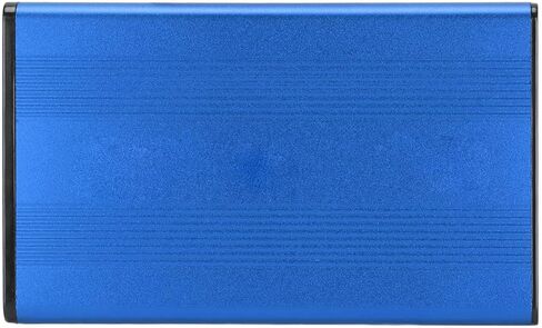 USB3.0 to HDD Enclosure, 2.5in 5Gbps 2TB Capacity Anti Static Hard Drive Case with LED Indicator for Windows2000, ME, Vista, WIN7, WIN8, WIN10, OS X 8.6 (Blue) in Saudi Arabia