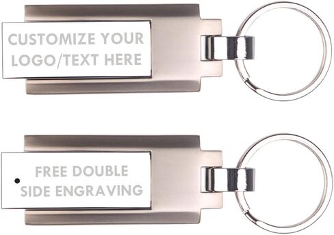 Custom Logo Free Laser Engraved Metal Rotation USB Flash Drive Memory Stick 32GB in Saudi Arabia
