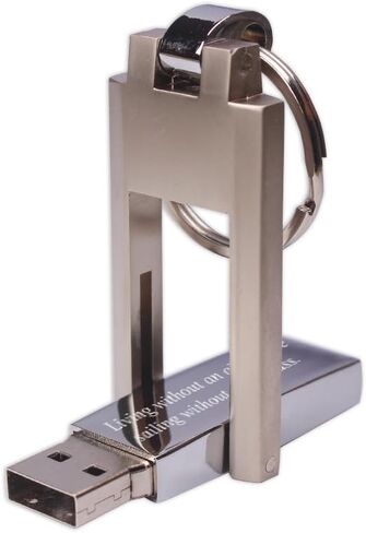Custom Logo Free Laser Engraved Metal Rotation USB Flash Drive Memory Stick 32GB in Saudi Arabia