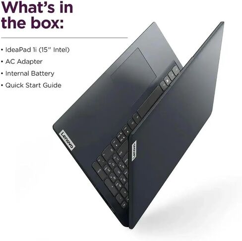 Lenovo Ideapad 1i 15.6 "كمبيوتر محمول شاشة لمس شاشة اللمس الكاملة | Intel Core I5-1334u | Intel Iris Xe Graphics | Wifi | Blue | in Saudi Arabia