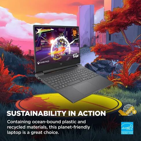 HP Victus 15.6" 144Hz Full HD Gaming Laptop - AMD Ryzen 7 7445HS - NVIDIA GeForce RTX 4050-Windows 11-Copilot-with Mouse Pad (64GB RAM |2TB PCIe SSD+Mouse pad) in Saudi Arabia
