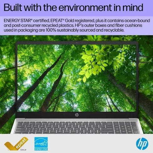 HP 2025 الكمبيوتر المحمول | 15-FD000 | 15.6 "1920 x 1080 Touch | Intel-10 Core i5-1334u | Intel Iris Xe Graphics | 16GB DDR4 | 512GB SSD | Windows 11 Home | Wi-Fi 6-Bluetooth 5.3-720p HD Camera-Silver-Silver in Kuwait