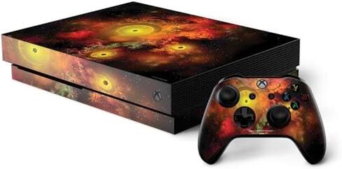Skinit Decal Gaming Skin Compatible with Xbox One X Bundle - Officially Licensed StockTrek Colorful Nebulae and Interstellar Matter Design in Saudi Arabia