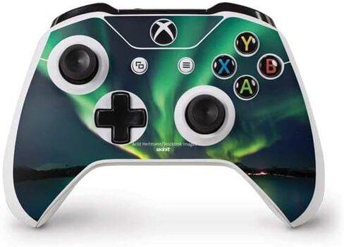 Skinit Decal Gaming Skin Compatible with Xbox One S Controller - Officially Licensed StockTrek Aurora Borealis Over Tjeldsundet in Norway Design in Saudi Arabia