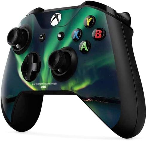 Skinit Skinit Gaming Gaming Skin متوافق مع جهاز التحكم Xbox One X - Stocktrek Aurora Borealis المرخص رسميًا على Tjeldsundet في تصميم النرويج in Saudi Arabia