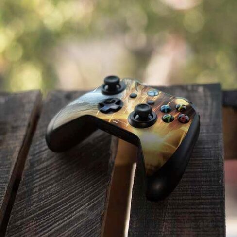 Skinit Skinit Gaming Gaming Skin متوافق مع جهاز التحكم Xbox One S - تصادم كويكب العملاق المرخص رسميًا مع تصميم كوكب الأرض in Saudi Arabia