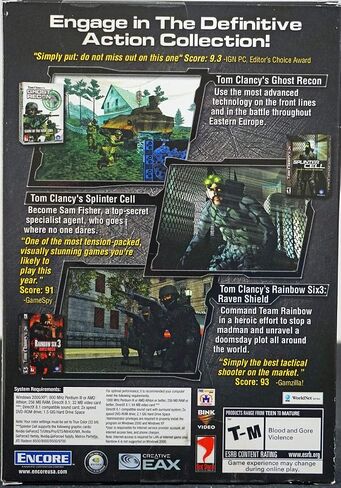 Tom Clancy's Triple PC Game Pack (Splinter Cell + Ghost Recon + Rainbow Six 3 Raven Shield) in Saudi Arabia