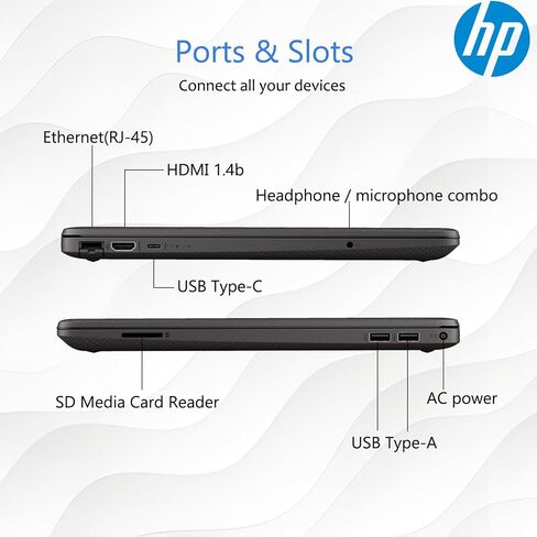 HP 15.6 "FHD كمبيوتر الكمبيوتر المحمول طالب وأعمال • الإصدار الجديد للاستخدام اليومي • AMD وحدة المعالجة المركزية الفضية مزدوجة النواة • ذاكرة الوصول العشوائي 16 جيجابايت • 512GB PCIE • TYPE-C • RJ-45 • 1YR OFFICE 365 • Windows 11 PRO in Kuwait