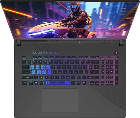 ASUS ROG Strix G18 Gaming Laptop, AMD Ryzen 9-9955HX, 32 GB DDR5 RAM, 1 TB PCIe SSD, 18" 2.5K (2560x1600) 240Hz Display, Nvidia G-Force RTX 5070, 4-Zone RGB Keyboard, W11 Home, Eclipse Gray in Saudi Arabia