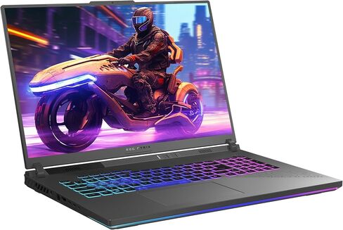 ASUS ROG Strix G18 Gaming Laptop, AMD Ryzen 9-9955HX, 32 GB DDR5 RAM, 1 TB PCIe SSD, 18" 2.5K (2560x1600) 240Hz Display, Nvidia G-Force RTX 5070, 4-Zone RGB Keyboard, W11 Home, Eclipse Gray in Saudi Arabia