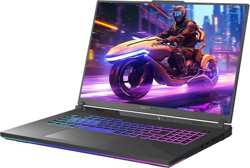 ASUS ROG Strix G18 Gaming Laptop, AMD Ryzen 9-9955HX, 32 GB DDR5 RAM, 1 TB PCIe SSD, 18" 2.5K (2560x1600) 240Hz Display, Nvidia G-Force RTX 5070, 4-Zone RGB Keyboard, W11 Home, Eclipse Gray in Saudi Arabia