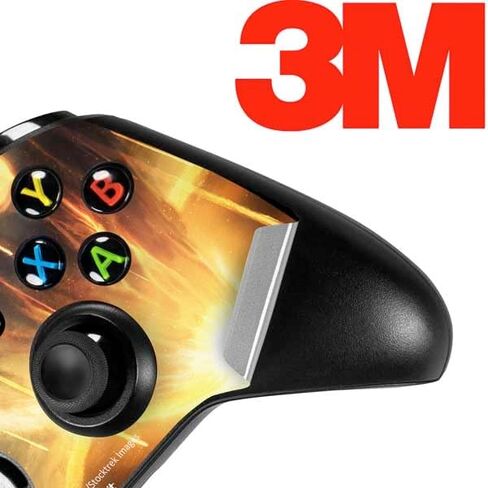 Skinit Decal Gaming Skin Compatible with Xbox One X Controller - Officially Licensed StockTrek Giant Asteroid Collides with Planet Earth Design in Saudi Arabia