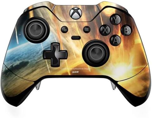 Skinit Skinit Gaming Gaming Skin متوافق مع جهاز التحكم في Xbox One Elite - تصادم كويكب العملاق المرخص رسميًا مع تصميم كوكب الأرض in Saudi Arabia