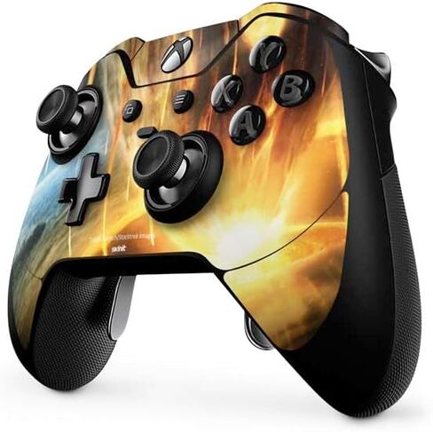 Skinit Skinit Gaming Gaming Skin متوافق مع جهاز التحكم في Xbox One Elite - تصادم كويكب العملاق المرخص رسميًا مع تصميم كوكب الأرض in Saudi Arabia