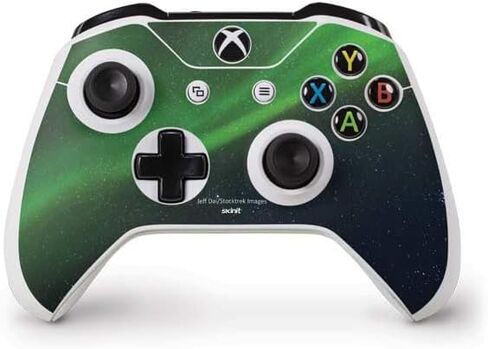 Skinit Decal Gaming Skin Compatible with Xbox One S Controller - Officially Licensed StockTrek Aurora Borealis Dances Above The Arctic Ocean Design in Saudi Arabia