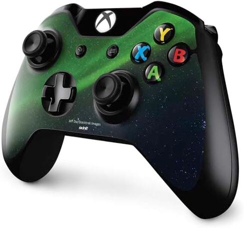 Skinit Skinit Gaming Gaming Skin متوافق مع جهاز التحكم Xbox One - رقصات Stocktrek Aurora Borealis مرخصة رسميًا فوق تصميم المحيط المتجمد الشمالي in Saudi Arabia
